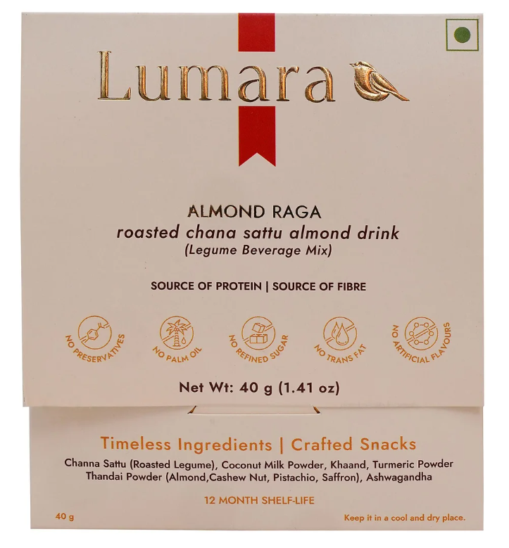 Lumara Almond Raga roasted chana sattu almond drink