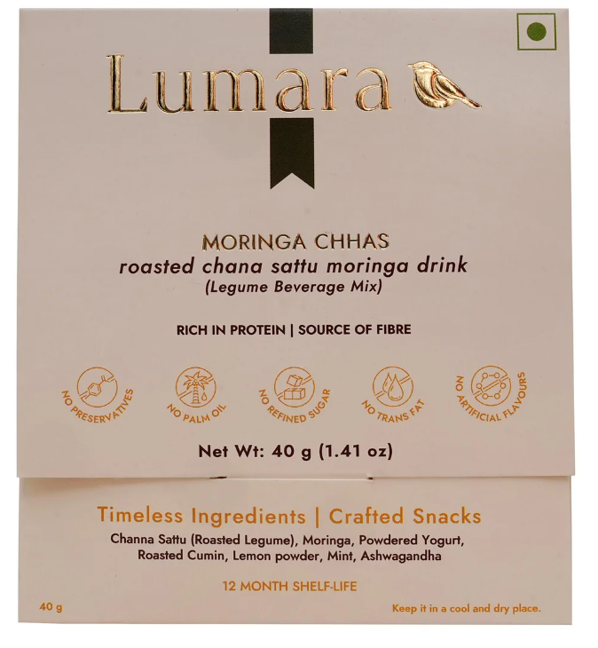 Lumara Moringa Chhas roasted chana sattu moringa drink
