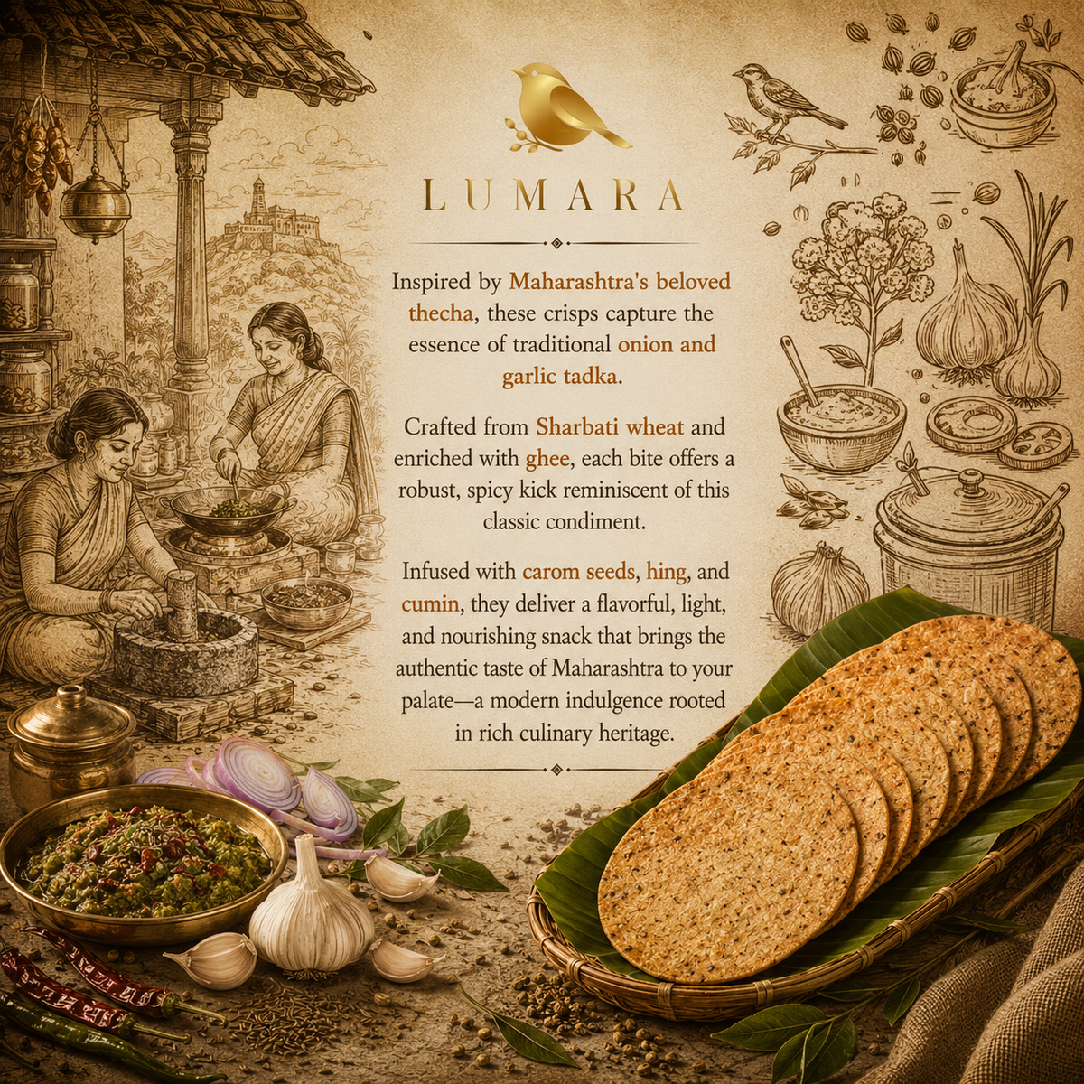 Lumara Onion Lahsun Tadka Crisps