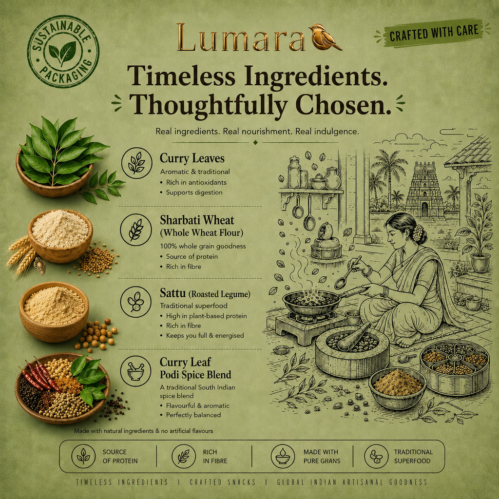 Lumara Curry Leaf Podi Crisps