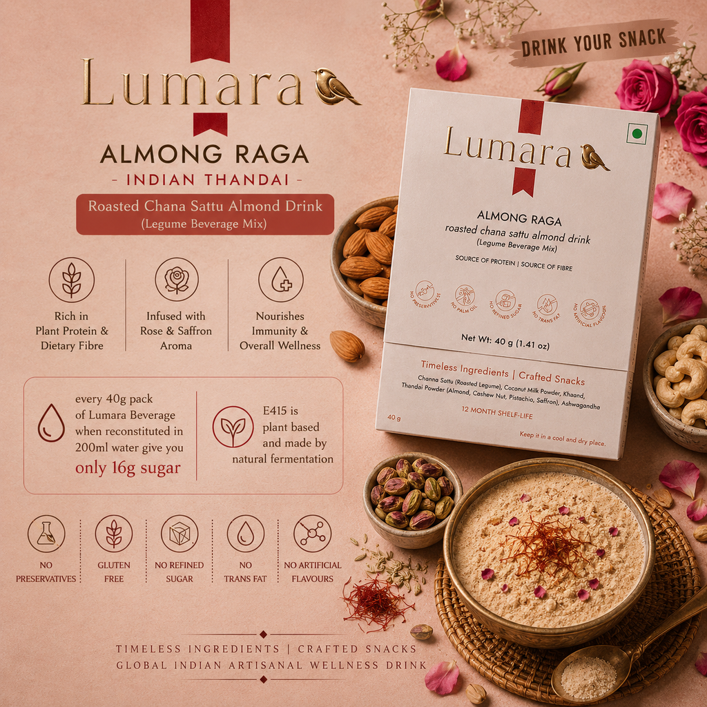 Lumara Almond Raga roasted chana sattu almond drink